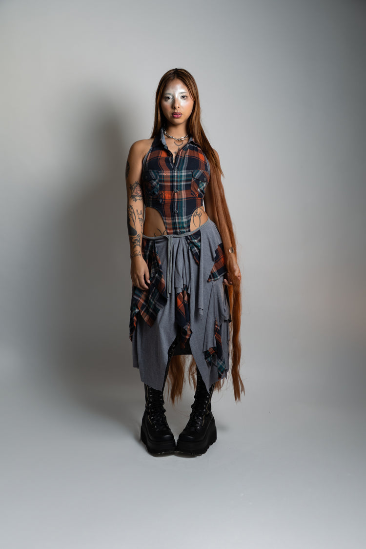 UPCYCLING FRANNEL DRESS