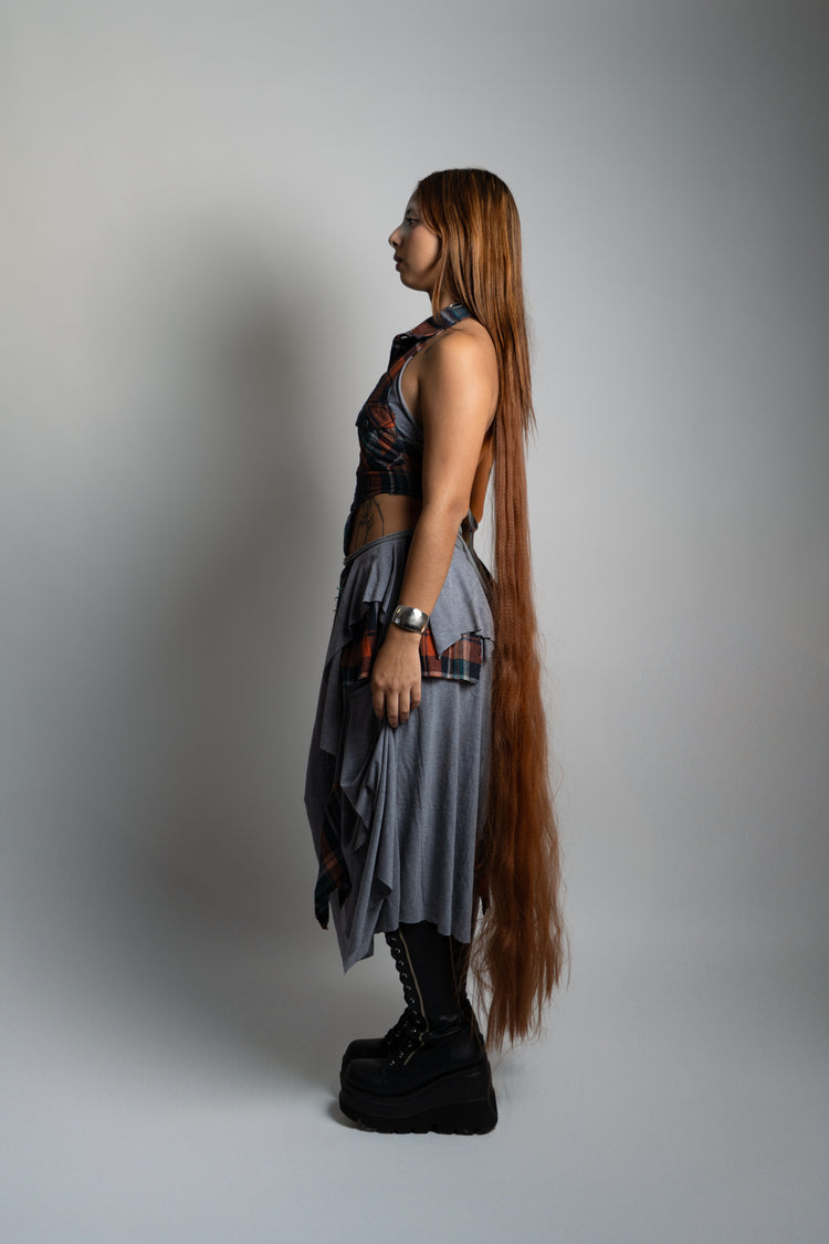 UPCYCLING FRANNEL DRESS