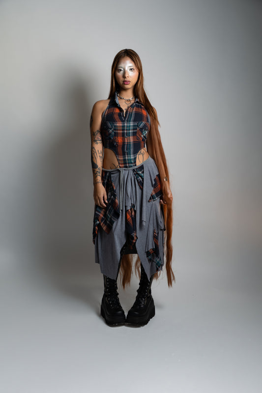 UPCYCLING FRANNEL DRESS