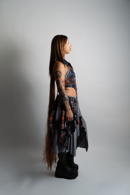 UPCYCLING FRANNEL DRESS